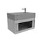 Castello Usa Nile 30-inch Gray Vanity Set with Gray Top and Brushed Nickel Handles CB-MC-30G-BN-2053-GR - alternate 4